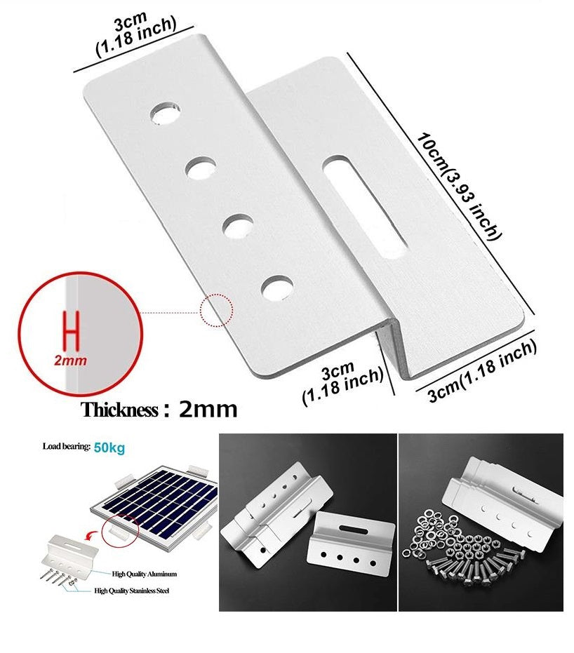 Solarmodul Halterung  Z-Halter 4 Stück  Mzb03