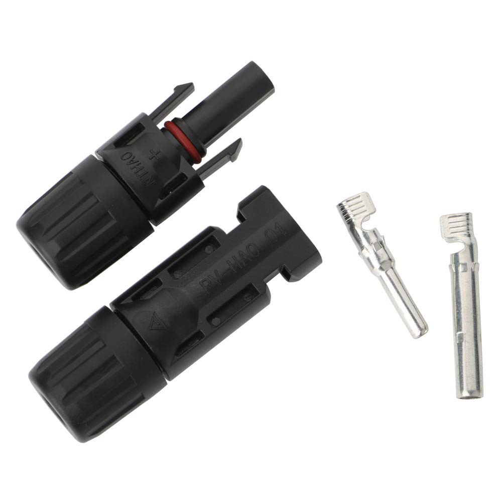 Solar Connector, 20/50/100 pcs Male Female Solar Module Connector Ip67 Waterproof, PV Connector Compatible with 2.5mm²-6mm² Solar Cable