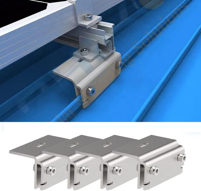 Standing seam clamp Roof seam clamp Standing seam roof Standing seam clamp Fastening solar mounting PV solar panels Roof seam clamp Sheet metal seam clamp Solar module clamp for mounting PV solar panels MRC22
