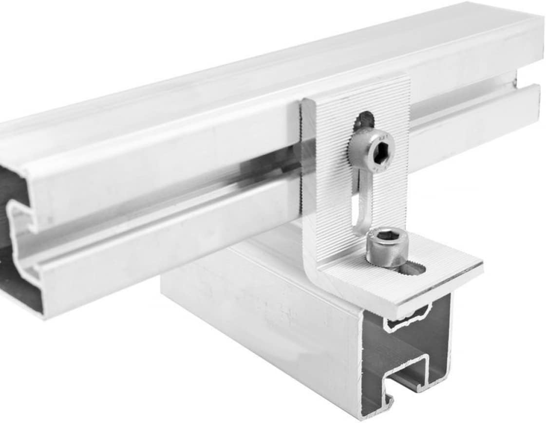 Support en L de montage de panneau solaire à 90 ° pour bateau de camping-car hors toit en grille