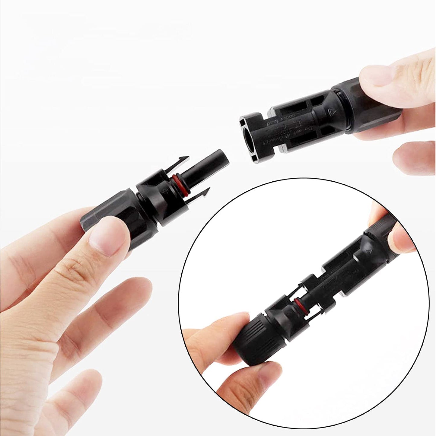Solar Connector, 20/50/100 pcs Male Female Solar Module Connector Ip67 Waterproof, PV Connector Compatible with 2.5mm²-6mm² Solar Cable