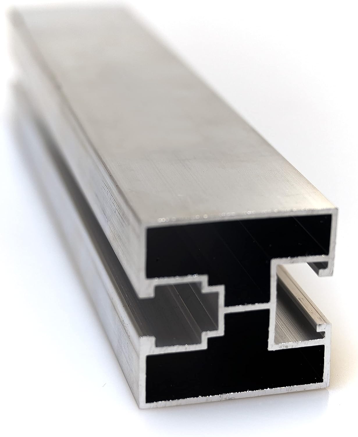 Solar module photovoltaic mounting set 3x0.8m aluminum profile 40x40 including mounting accessories | Mounting rail PV system PV solar panels | Aluminum profile for solar systems system profile mounting profile 2.4m