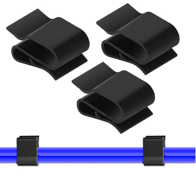 50 pieces solar panel cable clamps photovoltaic cable clips cable holder cable ties trailer frame wire clamps for solar module fixation black