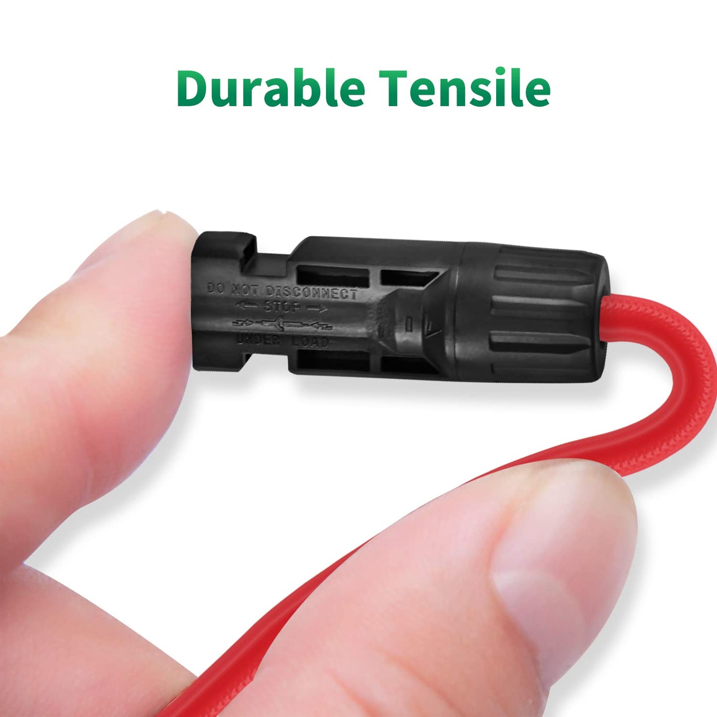 Solar module cable Y-connector 2.5-6 mm², solar cable Y-distributor 12/10 AWG photovoltaic solar cable PV connector 1 pair MMF + FFM for parallel PV connection, red + black