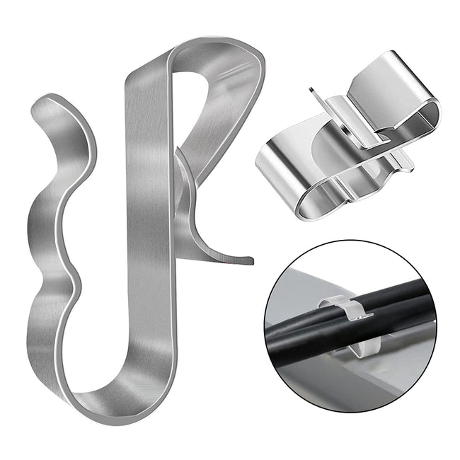 50 pieces cable clamp trailer wire clips stainless steel, photovoltaic cable clips trailer frame wire clamps solar module fixing clamps Mxj03