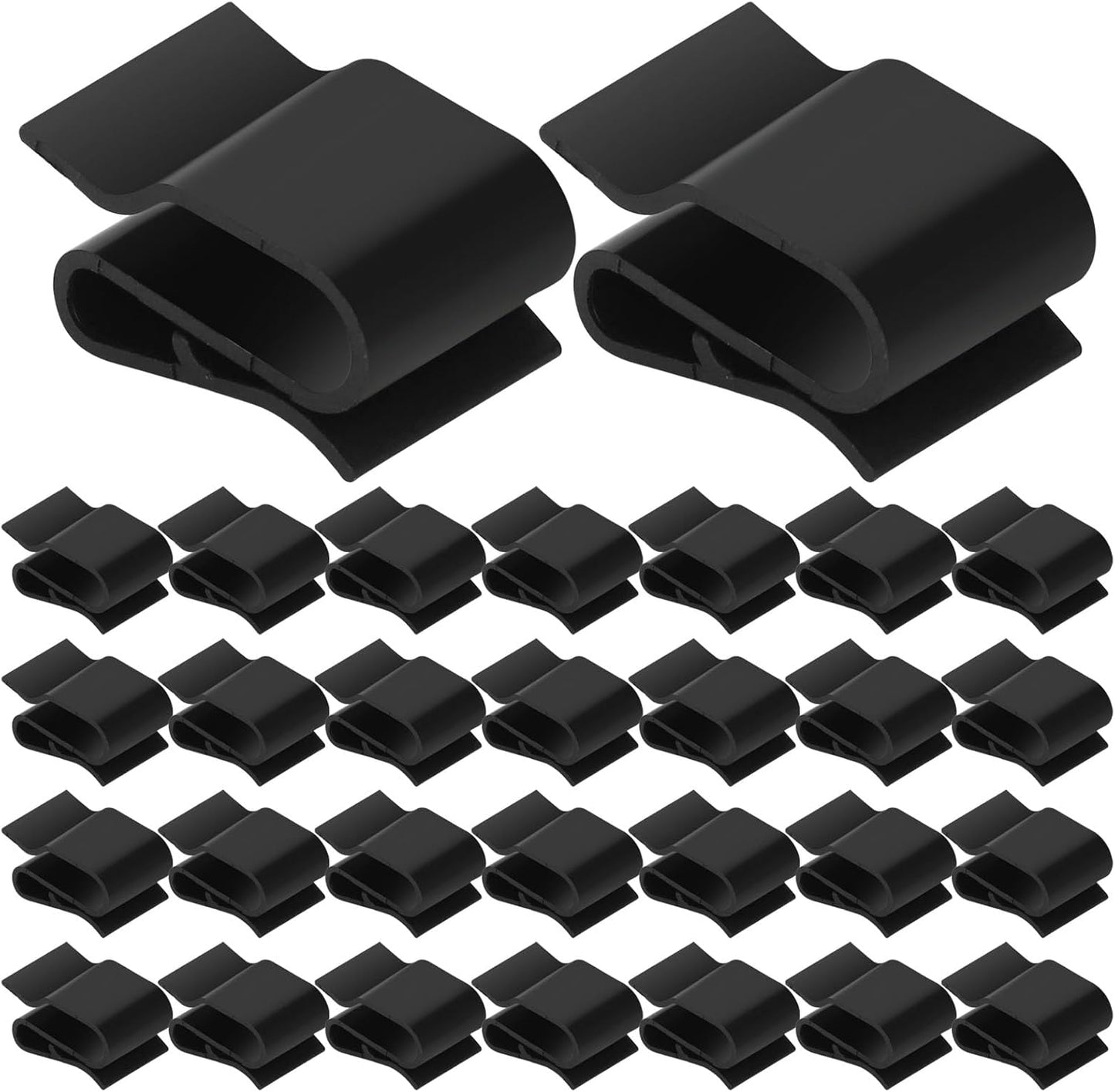 50 pieces solar panel cable clamps photovoltaic cable clips cable holder cable ties trailer frame wire clamps for solar module fixation black