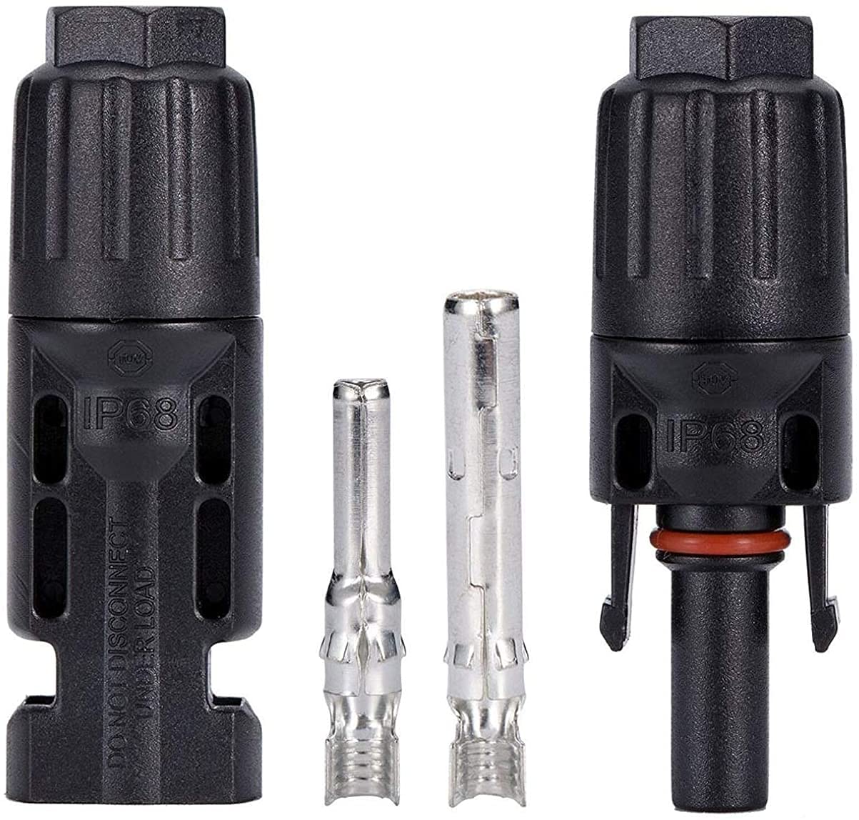Solar Connector, 20/50/100 pcs Male Female Solar Module Connector Ip67 Waterproof, PV Connector Compatible with 2.5mm²-6mm² Solar Cable
