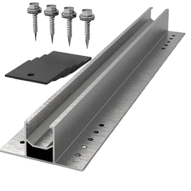 Solar module photovoltaic mini aluminum mounting rail mini solar profile mounting profile 300MM /400MM mfm02